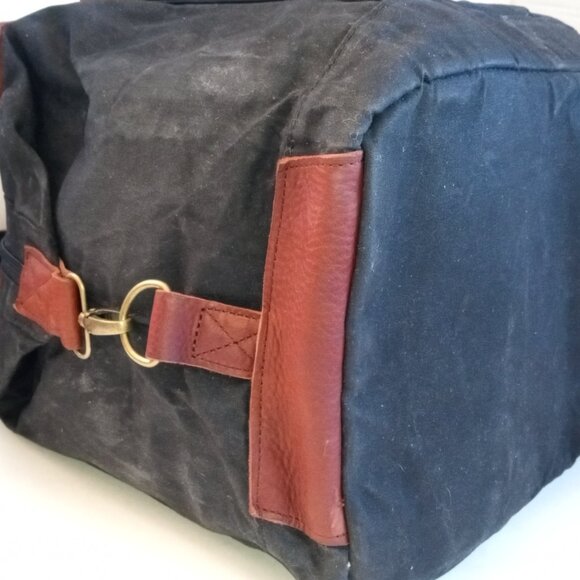 DULUTH TRADING CO XL Heavy-Duty Canvas and Leather Duffle Bag Carry-on Weekender - Picture 13 of 15